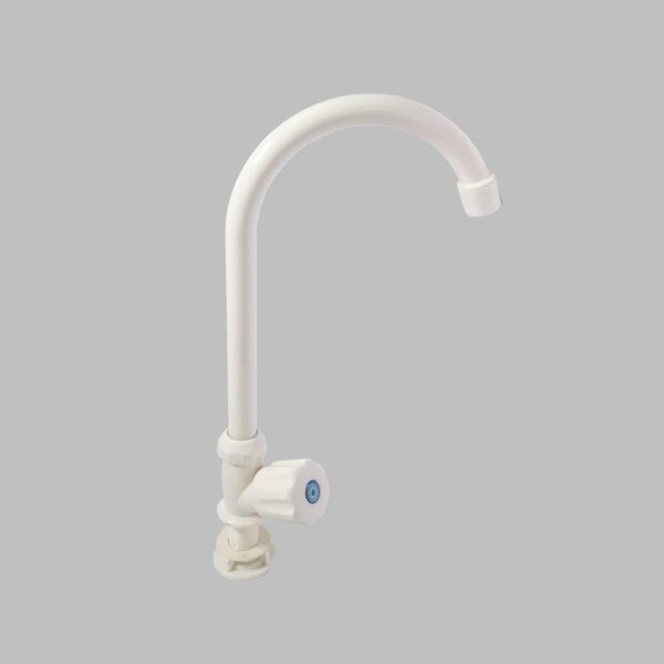 White Plastic Kitchen Pillar Tap in Kenya l Kitchen Bib Taps in Nairobi Kenya - Plastic Laboratory Tap