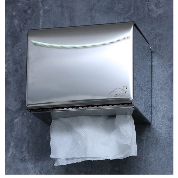 Get Box Serviette Holder - Stainless Steel| Buy Tissue Holder | Dual size Tissue Dispenser