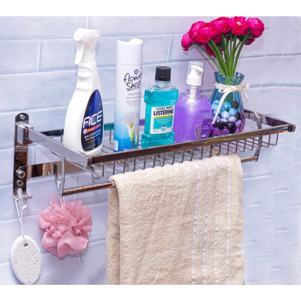 Stainless Steel Mirror Finish Towel Rack in Nairobi, Kenya | Bathroom Accessories in Nairobi, Kenya | Towel Holders in Nairobi, Kenya