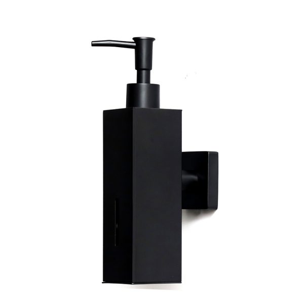 Black Glass Soap/Sanitizer Dispenser - Stainless Steel Soap Dispenser